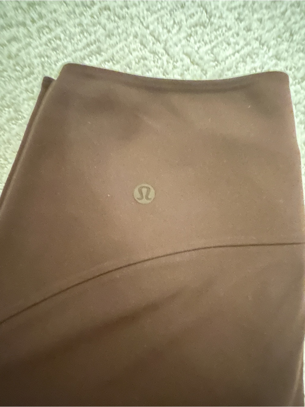 lululemon athletica Women's Brown Athletic pants with Subtle Logo